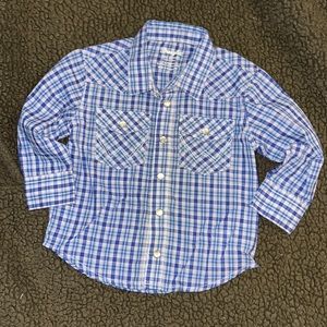 Infant boy pearl snap